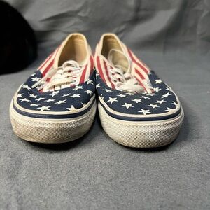 Vans American flag authentic shoes